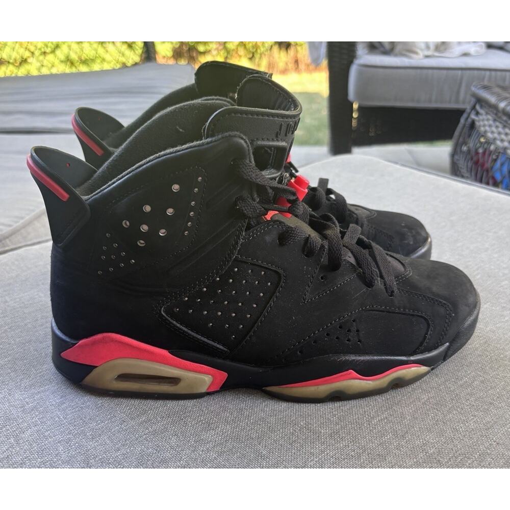 Sz 8.5 Jordan 6 Retro Infrared Black 2014 384664-023 Authentic Quick Ship - Picture 9 of 9
